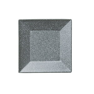鉄ペーパー スクウェアー13cm角皿 約13.5cm 黒系 和食器 フルーツ皿・銘々皿・取皿 日本製 美濃焼 業務用 おしゃれ 黒い皿 28-421-088-wa