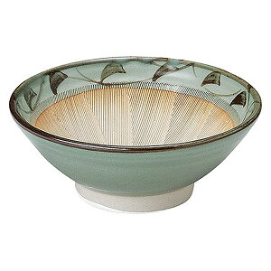 唐草 5.0スリ鉢 約15cm 緑系 和食器 すり鉢 日本製 美濃焼 業務用 すりばち すり鉢 とろろ鉢 28-418-158-ho