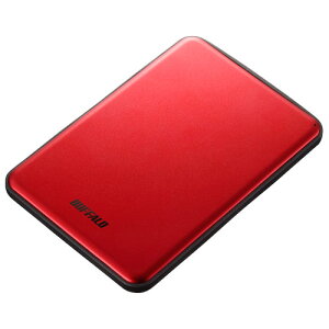 �o�b�t�@���[ BUFFALO HD-PUS2.0U3-RDD ���b�h �A���~�f�� ���^ �|�[�^�u��HDD 2TB HDPUS20U3RDD