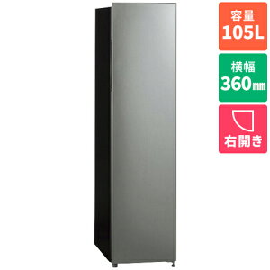 �y�ݒu�{���T�C�N���z�A�N�A(AQUA) AQF-SFA11A-DS �_�[�N�V���o�[ SLIM FREEZER 1�h�A�Ⓚ�� �E�J�� 105L ��360mm