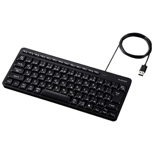 �G���R��(ELECOM) TK-QT11MUMBK �u���b�N �L���L�[�{�[�h �É� �e���L�[���X ���{��z�� USB�ڑ� USB-A AI�N���L�[���� �r���@�\ �����u����