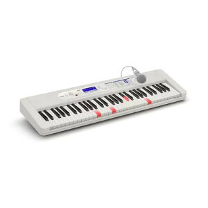 �y�����ۏؕt�zCASIO(�J�V�I) LK-550WE �z���C�g ���i�r�Q�[�V�����L�[�{�[�h 61���� 3�̔]���@�\���� 230�� �}�C�N�t