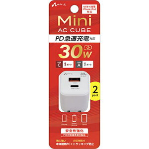 GA[WFC(air-j) AKJ-PDC30WH PD30W }pt[d USB-C×1{USB-A×1