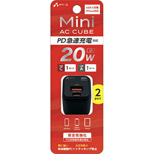 GA[WFC(air-j) AKJ-PDC20WH PD20W }pt[d (USB-C×1{USB-A×1)