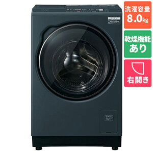 �y�W���ݒu�������z�y�����ۏؕt�z�A�N�A(AQUA) AQW-DH8B-R-K �T�t�@�C�A�u���b�N �܂������h���� �h���������󊣑��@ �E�J�� ����8kg ����4kg