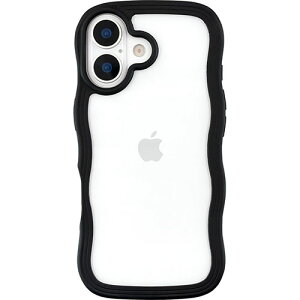 UNiCASE(jP[X) Wavy Case black for iPhone17P[X UNI-CSIP25M-5WCBK
