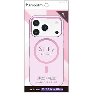 �g���j�e�B iPhone17 Pro�p Silky Armor MagSafe�Ή� �V���L�[�^�b�`�P�[�X �}�b�g�N���A�s���N TR-IP25M3-SA-CLPK TRIP25M3SACLP