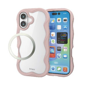 GR(ELECOM) PM-A25AFCWAVEPN sN iPhone17 P[X nCubh Ռz CzΉ^XebJ[t wʃNA Grippy