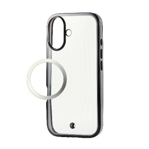 �G���R��(ELECOM) PM-A25AUCTMLBGB �u���b�N�O���[�W�� iPhone17 �P�[�X �\�t�g �Ռ��z�� ���C�z���Ή����^���X�e�b�J�[�t ���^���b�N���C��