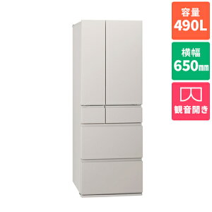 [z/ݒuGA 23 ]pi\jbN NR-F49EY2-C }bgCgx[W Ⓚ^ EY^Cv 6hA① ωJ 490L 650mm[Wݒu][s]