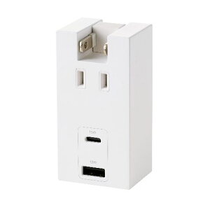 GR(ELECOM) T-U06-1ACWH zCg d^bv USB} RZg 1 Type-C×1 USB-A×1 RpNg K[h قh~Vb^[
