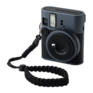 �G���R��(ELECOM) IC-STHKNBK �u���b�N �J�����X�g���b�v ���p �`�F�L instax �ʃ����ł� �R���f�W�Ή� ����28cm