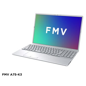 富士通(FUJITSU) FMV Note A FMVA75K3SA 16.0型 Win11Home Corei5 メモリ16GB SSD256GB OfficeH&B2024 ノートパソコン ファインシルバー A75-K3