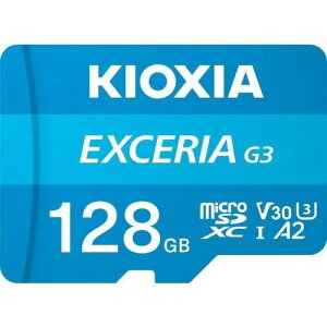 LINVA(KIOXIA) KMU-C128G EXCERIA G3 microSDXC UHS-I U3 V30 C10 A2 J[h 128GB