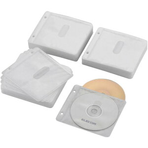 �G���R��(ELECOM) CCD-NBWB240WH �z���C�g Blu-ray�ECD�EDVD�Ή��s�D�z�P�[�X 2��