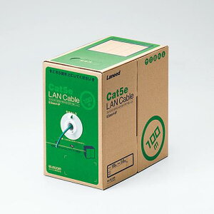 GR(ELECOM) LD-CT2/DG100/RS _[NO[ EU RoHSwߏ LANP[u Cat5e P 100m