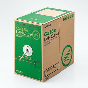 GR(ELECOM) LD-CT2/LG300/RS CgO[ EU RoHSwߏ LANP[u Cat5e P 300m