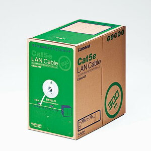 GR(ELECOM) LD-CT2/WH300/RS zCg EU RoHSwߏ LANP[u Cat5e P 300m