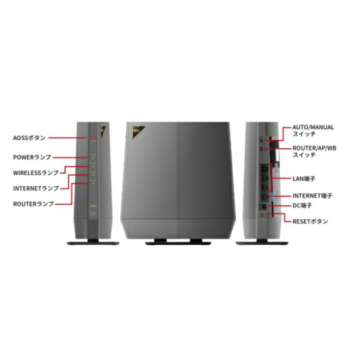 楽天市場】バッファロー(BUFFALO) WSR-5400XE6 Wi-Fi 6E対応ルーター 