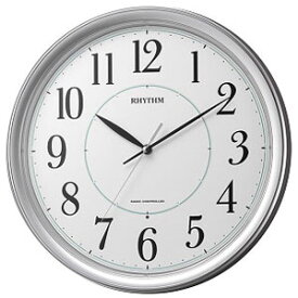 リズム時計 8MY494SR19(シルバーメタリック色) フィットウェーブプリミエ 電波掛け時計