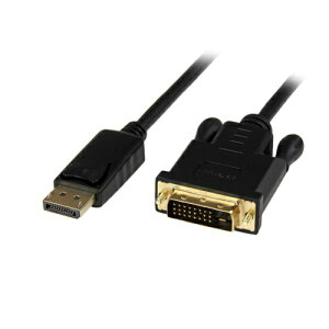 StarTech X^[ebN DP2DVIMM6BS ubN DisplayPort DVIANeBuϊP[uA_v^ 1.8m DP2DVIMM6BS