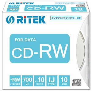 ���C�e�b�N CD-RW700.PW10P A �f�[�^�p CD-RW 700MB �J��Ԃ��L�^ �v�����^�u�� 10�{�� 10��