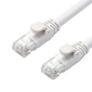 �G���R��(ELECOM) LD-GPA/WH1 �z���C�g �J�e�S���[6A�Ή�LAN�P�[�u�� 1m