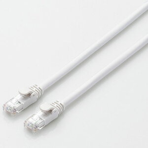 �G���R��(ELECOM) LD-GPA/WH10 �z���C�g �J�e�S���[6A�Ή�LAN�P�[�u�� 10m