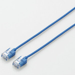 �G���R��(ELECOM) LD-GPASS/BU1 �u���[ �J�e�S���[6A�Ή�LAN�P�[�u�� ���X����&�R���p�N�g 1m