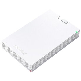 バッファロー(BUFFALO) HD-PCG1.0U3-BWA(ホワイト) ポータブルHDD 1TB USB3.1(Gen1) /3.0/2.0接続