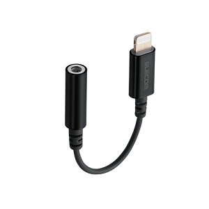 GR(ELECOM) MPA-L35DS01BK(ubN) Lightning-3.5mmXeI~jWbNϊP[u 0.1m