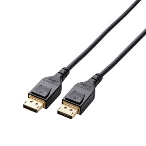 GR(ELECOM) CAC-DP1420BK(ubN) DisplayPort(TM) 1.4ΉP[u 2.0m