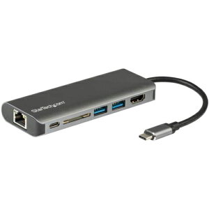 StarTech �X�^�[�e�b�N DKT30CSDHPD3 �X�y�[�X�O���[ USB-C�h�b�N HDMI SD 2x A/ 1x C PD DKT30CSDHPD3