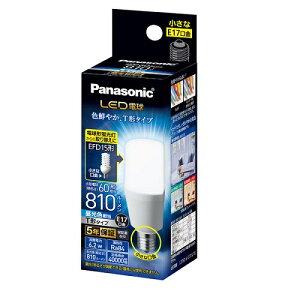 �p�i�\�j�b�N(Panasonic) LED�d�� T�`�^�C�v �����F E17���� 60W�`���� 810lm LDT6DGE17ST6