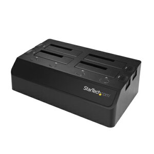 StarTech X^[ebN SDOCK4U313 ubN 4xC SATA SSD/HDDhbLOXe[V SDOCK4U313