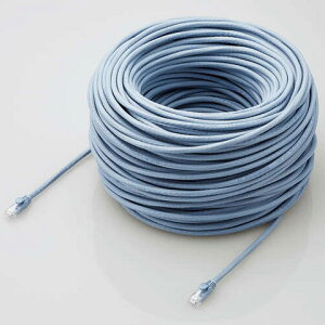 GR(ELECOM) LD-GPAT/BU100RS(u[) Cat6A LANP[u 100m