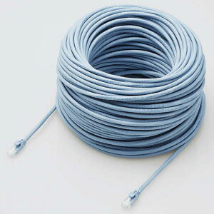 �G���R�� ELECOM LD-GPAT/BU70/RS �u���[ Cat6A LAN�P�[�u�� 70m LDGPATBU70R