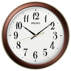 セイコー SEIKO KX261B 茶メタリック塗装 電波掛け時計 電波修正機能 自動点灯 発光色切替式 KX261B