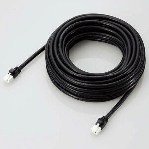 GR(ELECOM) GM-LDGPAT/BK100 ubN Cat6ALANP[u X^_[hEc܂h~ 10m