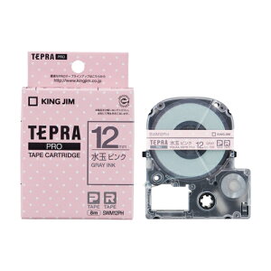 �L���O�W��(KING JIM) �e�v��PRO �͗l���x�� ���ʃs���N �O���[���� 12mm SWM12PH