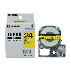�L���O�W��(KING JIM) �e�v��PRO �J���[���x�� �p�X�e�� �� ������ 24mm SC24Y