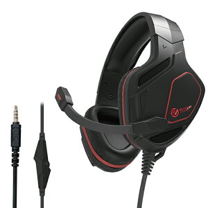 �G���R�� ELECOM HS-G50BK �Q�[�~���O�w�b�h�Z�b�g �L�� �ϊ��P�[�u���t �}�C�N�t 4�� ��3.5mm 2.0m HSG50BK