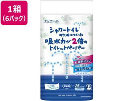 大王製紙 シャワートイレ 吸水力が2倍 12ロール W25m×6個[代引不可]