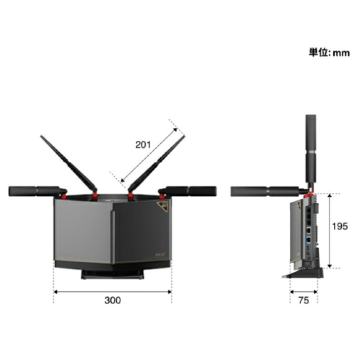 楽天市場】バッファロー BUFFALO WXR-11000XE12 Wi-Fi 6E対応ルーター 