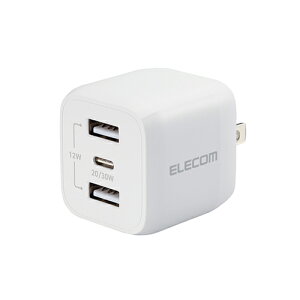 GR(ELECOM) MPA-ACCP4032WH(zCg) USB Type-C [d PD Ή o 32W ^CvC×1 USB A×2