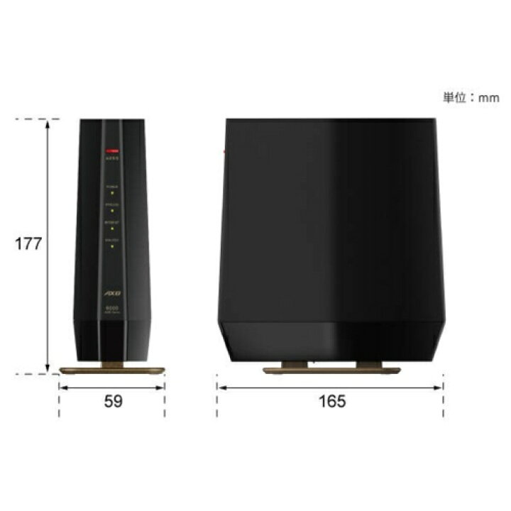 楽天市場】バッファロー BUFFALO WSR-6000AX8P-MB マットブラック Wi 