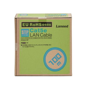 �G���R�� ELECOM LD-CTS100/RS �u���[ LAN�P�[�u�� �J�e�S���[5�Ή� 100m LDCTS100RS