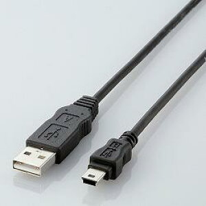 �G���R��(ELECOM) USB-ECOM520 �u���b�N USB2.0�P�[�u�� A-miniB 2m