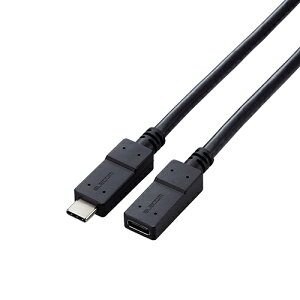 �G���R��(ELECOM) USB3-ECC10BKUSB TypeC�����P�[�u�� 1m PD 60W USB3.2 Gen1