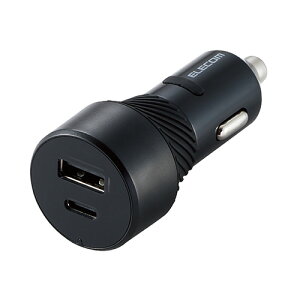 GR(ELECOM) MPA-CCU15-BK(ubN) VK[\Pbg J[`[W[ 27W(5V/5.4A) 2|[g USB